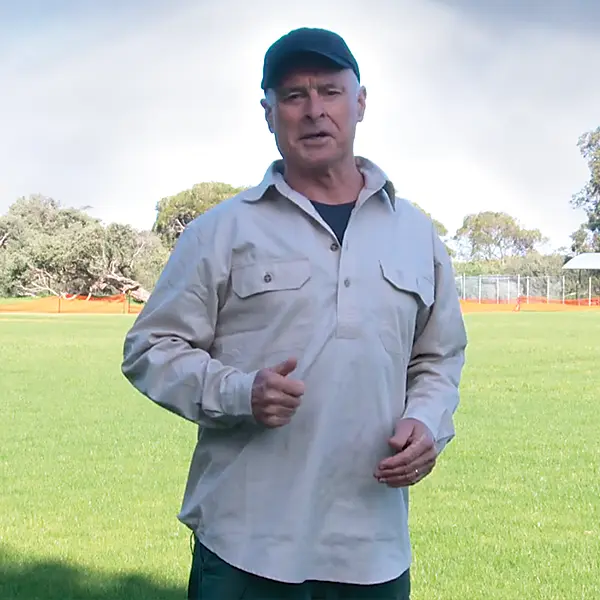 Peter Shaw owner of Reseed group addressing the camera