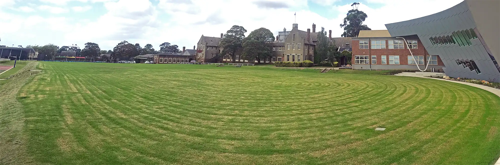 Image of reseeded school oval